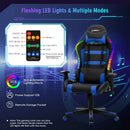Adjustable Swivel Gaming Chair with LED Lights and Remote by LJGDeals