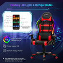 Adjustable Swivel Gaming Chair with LED Lights and Remote by LJGDeals