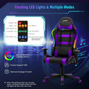 Adjustable Swivel Gaming Chair with LED Lights and Remote by LJGDeals