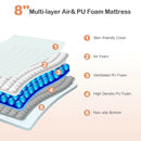 8 Inch Foam Medium Firm Mattress with Jacquard Cover by LJGDeals