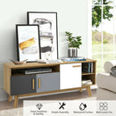 65 Inch TV Stand with 3 Storage Cabinets and 3 Open Shelves for Living Room by LJGDeals