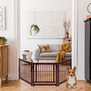 24 Inch Configurable Folding 3 Panel Wood Dog Fence by LJGDeals