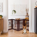 30 Inch Tall 4-Panel Freestanding Pet Gate Wooden Dog Fence by LJGDeals