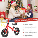 Kids No Pedal Balance Bike with Adjustable Handlebar and Seat-Red by LJGDeals