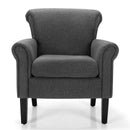 Upholstered Fabric Accent Chair with Adjustable Foot Pads by LJGDeals