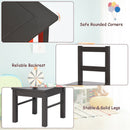 2-in-1 Kids Activity Table and 2 Chairs Set with Storage Building Block Table