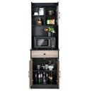 3-Door 71 Inch Kitchen Buffet Pantry Storage Cabinet with Hutch and Adjustable Shelf by LJGDeals