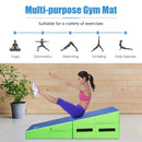 Folding Wedge Exercise Gymnastics Mat with Handles by DirectDeals
