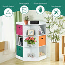 3-Tier Kids Storage Shelf Corner Cabinet with 3 Baskets by LJGDeals
