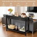 Console Table with Drawer Storage Shelf for Entryway Hallway by LJGDeals