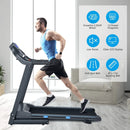 2.25 HP Folding Electric Motorized Power Treadmill with Blue Backlit LCD Display by LJGDeals