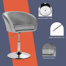 360 Degree Swivel Makeup Stool Accent Chair with Round Back and Metal Base by LJGDeals