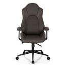High Adjustable Back Executive Office Chair with Armrest-Brown by LJGDeals