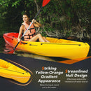 Single Sit-on-Top Kayak with Detachable Aluminum Paddle-Yellow by LJGDeals