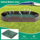 Sandbox with Built-in Corner Seat and Bottom Liner by DirectDeals