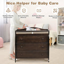 Baby Changing Table Infant Diaper with 3 Drawers and Safety Belt by LJGDeals