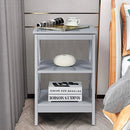 3-Tier X-Design Nightstands with Storage Shelves for Living Room Bedroom by LJGDeals