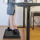 Portable Anti-Fatigue Standing Mat with Massage Point and Diverse Terrain for Office and Home-Black by LJGDeals