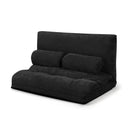 6-Position Adjustable Sleeper Lounge Couch with 2 Pillows by LJGDeals