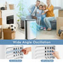 9000 BTU 3 in 1 Portable Air Conditioner with Fan and Dehumidifier-White by LJGDeals