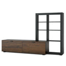 2-In-1 TV Stand with 4-tier Bookshelf for TVs up to 50 Inch by LJGDeals