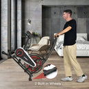 Upright Air Bike with Unlimited Resistance-Black by LJGDeals