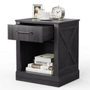 Compact Nightstand with Drawer and Shelf by DirectDeals