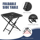3 Pieces Folding Portable Zero Gravity Reclining Lounge Chairs Table Set by LJGDeals