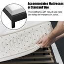 Full Size Platform Slat Bed Frame with High Headboard by LJGDeals