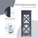 Console Table 3-Tier with Drawer and Storage Shelves by LJGDeals