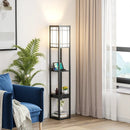 Modern Floor Lamp with Shelves and Drawer by LJGDeals