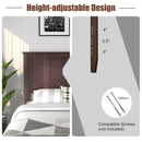 Full Wood Headboard Flat Panel with Pre-drilled Holes and Height Adjustment by LJGDeals