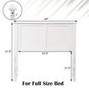 Solid Wood Flat Panel Headboard for Twin-size Bed