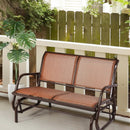 Swing Glider Chair 48 Inch Loveseat Rocker Lounge Backyard by LJGDeals