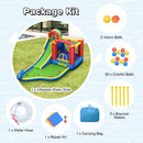 Inflatable Kid Bounce House Slide Climbing Splash Park Pool Jumping Castle Without Blower by LJGDeals