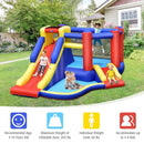 Kids Inflatable Bouncy Castle with Double Slides without Air Blower by LJGDeals