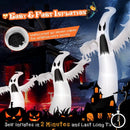 12 Feet Halloween Inflatable Ghost with LED Lights by LJGDeals