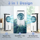 3-in-1 Evaporative Air Cooler with 12H Timer Remote-White by LJGDeals