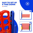 2.5Ft 4-to-Score Giant Game Set-Blue