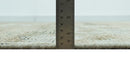 Brown And Silver Abstract Design Hand Knotted Custom Made wool rug