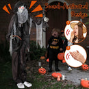 8.5 Feet Halloween Decoration Animated Standing Grim Reaper with Glowing Eyes by LJGDeals