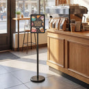 Adjustable Sign Holder Stand with 360° Rotation - 8.5 x 11 Inch by DirectDeals