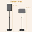 Adjustable Sign Holder Stand with 360° Rotation - 8.5 x 11 Inch by DirectDeals