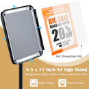 Adjustable Sign Holder Stand with 360° Rotation - 8.5 x 11 Inch by DirectDeals