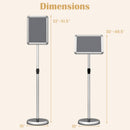 Adjustable Sign Holder Stand with 360° Rotation - 8.5 x 11 Inch by DirectDeals