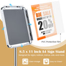 Adjustable Sign Holder Stand with 360° Rotation - 8.5 x 11 Inch by DirectDeals