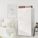 Foldable Armoire Wardrobe Closet with 8 Cubby Storage by LJGDeals