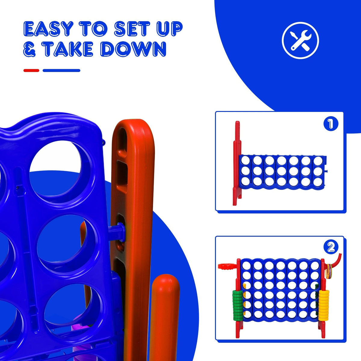 2.5ft 4-to-Score Giant Game Set-Red, photo 5 of 8