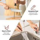 15 Pieces Stainless Steel Knife Set with Ergonomic Handle by LJGDeals