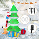 7 Feet Inflatable Christmas Tree with Santa Claus and Dog by LJGDeals